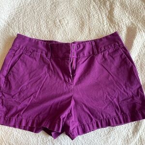 Ann Taylor Loft Purple Short